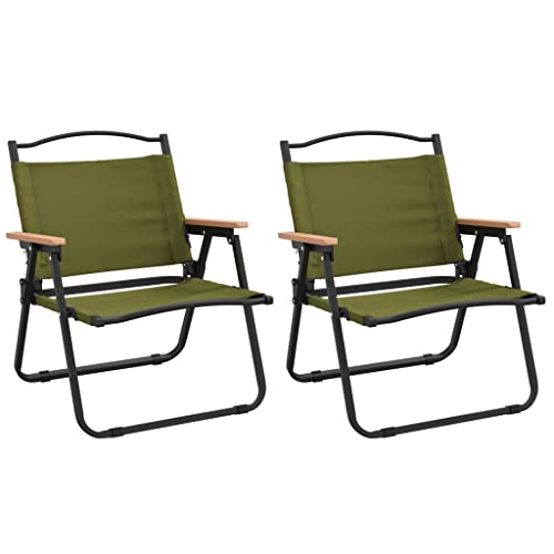 Chaise de camping pliante résistante à l'eau lot de 2 sièges légers en acier - 6