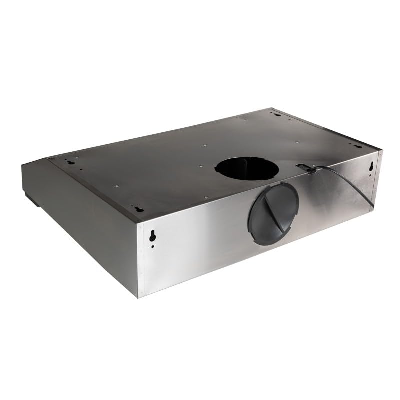 BELDEKO Hotte Casquette Visière 60 cm - Inox - 3 Vitesses Éclairage LED - Évacuation ou Recyclage - Marque Française