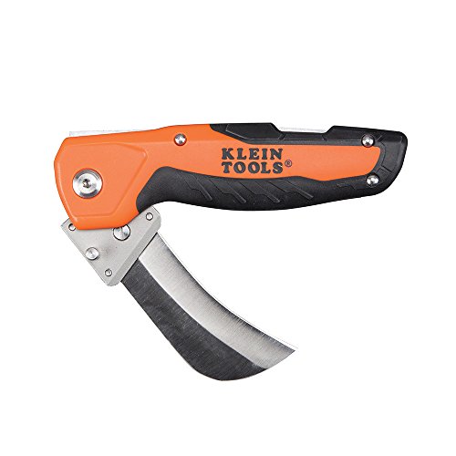 Klein Tools 44218 Utility Knife, Folding Knife with Hawkbill Blade, This Lockback Utility