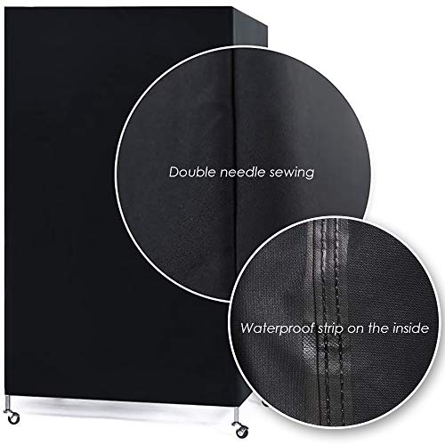 Coosoo Bird Cage Covers For Night Large Birdcage Protection Blackout Breathable Washable Waterproof Material Universal Fit Black #TOP2