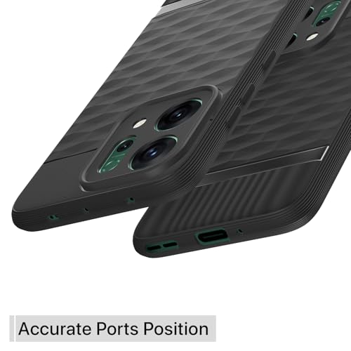 Image of Outlouders Back Cover for Oppo Reno 14 5G | Full Camera Protection | TPU Soft Flexible Shockproof Bumper Case (Black)