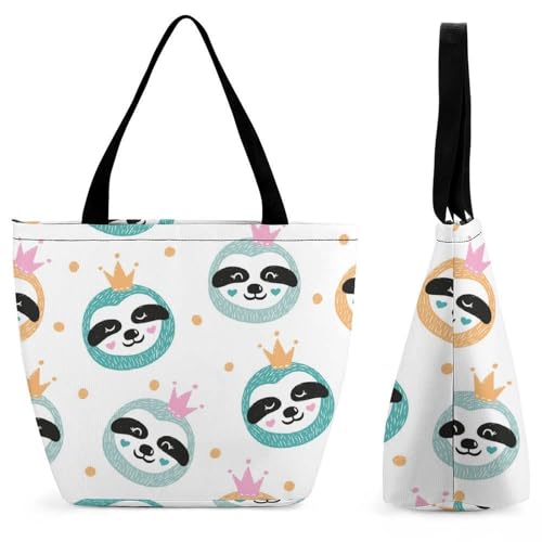 Sac à main pour femme jaune paresseux sac à bandoulière de shopping voyage 32cm