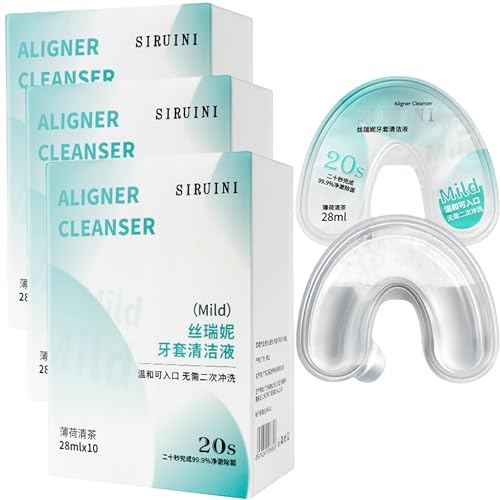 FURYAOT 携帯用使い捨て 矯正用 入れ歯洗浄剤【30個/セット】リテーナー洗浄剤 マウスピース 洗浄剤 歯列矯正器具洗浄液 歯列矯正装置洗浄? 入れ歯でディープクレンジング 携帯が便利 抗菌