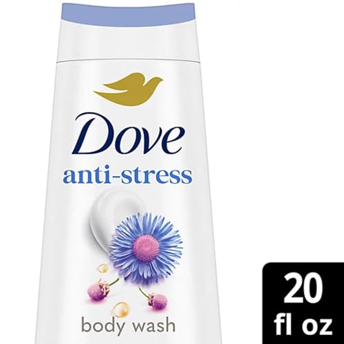 Image of Dove Anti-Stress Body Wash with Blue Chamomile & Oat Milk for Soft Smooth Skin, Moisturizing & Calming with MicroMoisture Droplets, Sulfate-Free & Vegan, 591ml