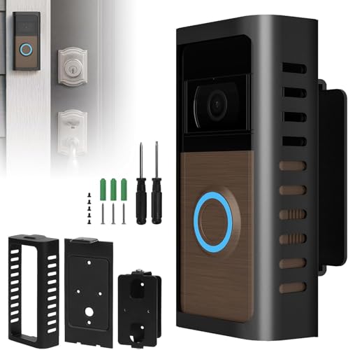 Upgrade für Ihre Ring Klingel: Edelstahl-Montagehalterung mit verstellbarem Winkel (0-45 Grad) Stabil & Langlebig Türklingelhalterung Doorbell Halterung Einstellbare Montagehalterung Zubehör