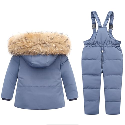 Betadog Girls' Ski Jacket Snowsuit Outfit Set Baby Boys' 2 PCS Snow and Jacket Snowsuit for 0-18 Months3