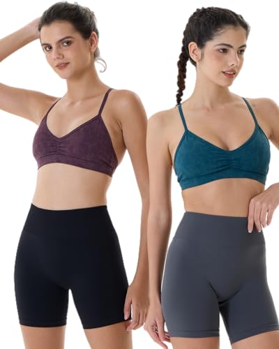 Image of AUROLA Mercury Workout Sports Bras Women Athletic Removable Padded Backless Strapy Minimal Crop Top