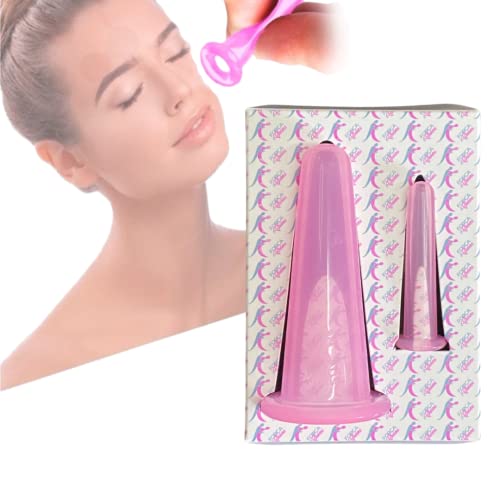 Cup Charme Therapy II - Ventosas Rosto, Força e Charme, Rosa, pacote de 2