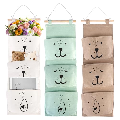 Imagen de 3 Piezas Bolsa Colgar Pared con 3 Bolsillos