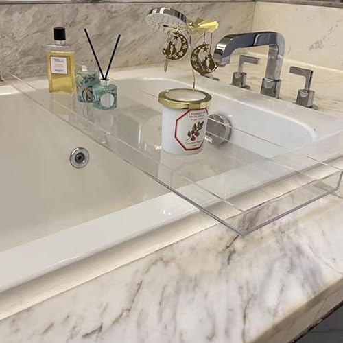 Panier de rangement de salle de bain transparent pour baignoire 76cm - 5