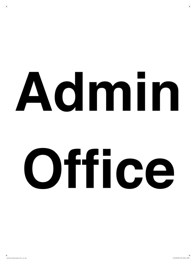 Panneau Admin Office 300 x 400 mm évitez le désordre d'affichage format A3P