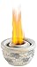 Produktbild Carlo Milano Bioethanol Feuerschale: Ton-Feuerschale Luna für Bio-Ethanol, 25 x 14 cm (Deko Feuerschale, Feuerschalen Ethanol Garten, Feuerstelle)