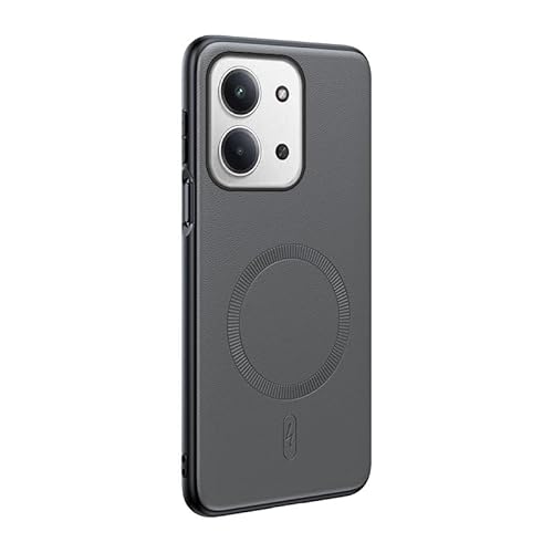 Case 対応機種 for Xiaomi Redmi 15C (171mm), 対応機種 for Xiaomi Redmi 15C (171mm) PUレザー調マグネット式スマホケース-Gray