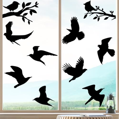 Welcome Family Tree Fensteraufkleber – Vogelschutz, Nicht Klebend, Erzeugt Regenbögen, Abnehmbar