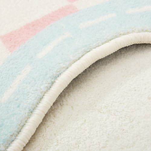 Tapis moelleux rose 120x120 cm isolation thermique du sol
