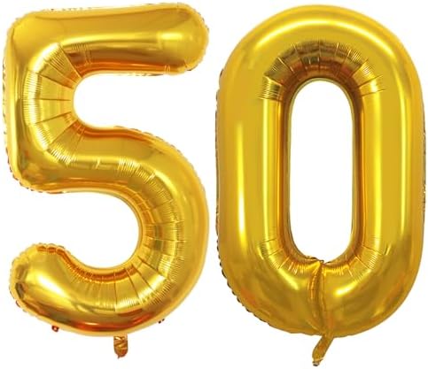 GOER Number 50 Balloons for 50th Birthday Party Decorations,42 In...