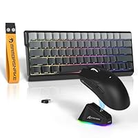 MAMBASNAKE X60HE ラピットトリガー ゲーミングキーボード 磁気式 Amazon.com: MAMBASNAKE X60 HE 60% Rapid Trigger Wireless