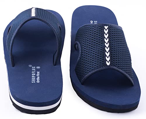 Image of SHOPOFLUX Ortho First Slider Slippers for Men | Orthopaedic Doctor Chappal Flip-Flop Footwear and House Slippers for Gent's and Boy's