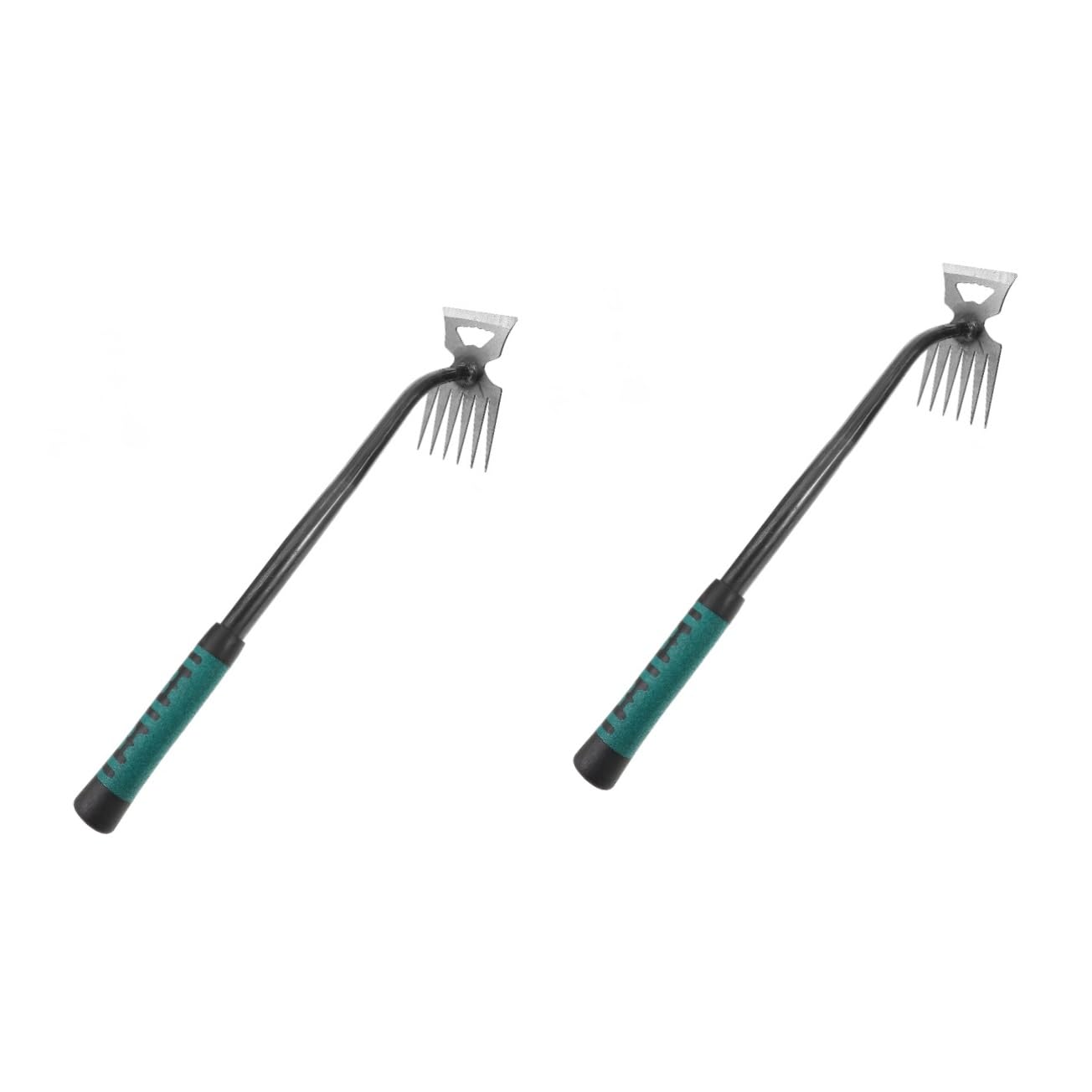 Toddmomy 2pezzi Attrezzo per Giardinaggio Ergonomico Acciaio Estirpatore Manuale per Erbacce per Prati e Parchi Pubblici Rimozione delle Radici e Comfort Uso