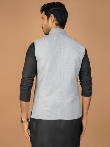 Image of WINTAGE Mens Tweed Wool Nehru Jacket