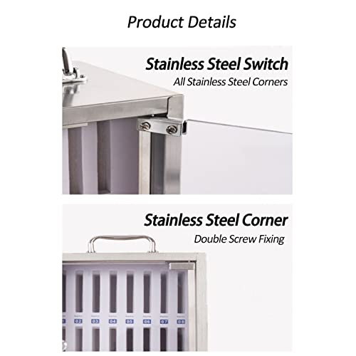 Image of Wall-Mounted Lockable Mobile Phone Storage Box with Handle - 12-Slot Safe Deposit Case for Office /Classroom Staff - Secure Cell Phone,60slots