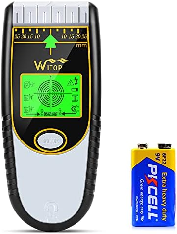 Magnetic Stud Finder WITOP 7 in 1 Multifunctional Electronic Wall Scanner for Wood Beam Center Bracket Metal and AC Wire Line Detector with Battery and HD LCD Display Detection Stud Sensor