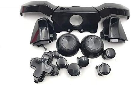 Replacement Full Set D-pad LB RB LT RT Buttons Bumpers Triggers Buttons for Xbox One Elite Controller (Black)