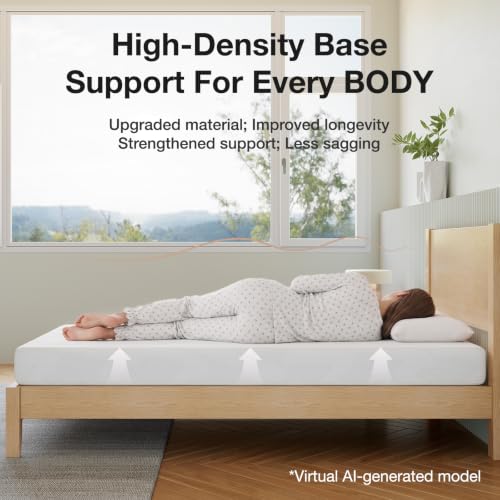 Image of Novilla Twin Mattress, 5 Inch Twin Size Mattress in a Box, Gel Memory Foam Mattresses for Cooling Night Sleep, Pressure Relief, CertiPUR-US Certified