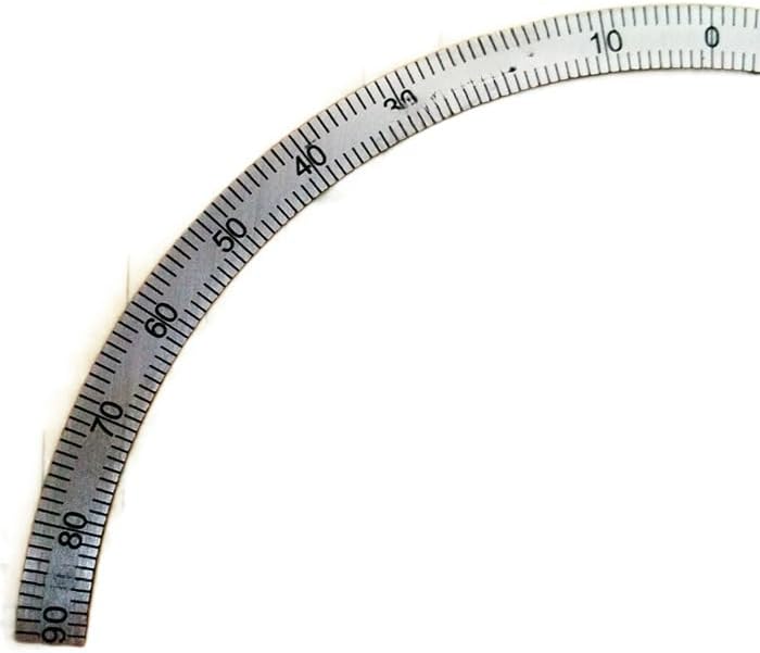 180 degree split semicircle dial experiment angle dial experiment special equipment Protractor 167 * 150 * 1 graduation