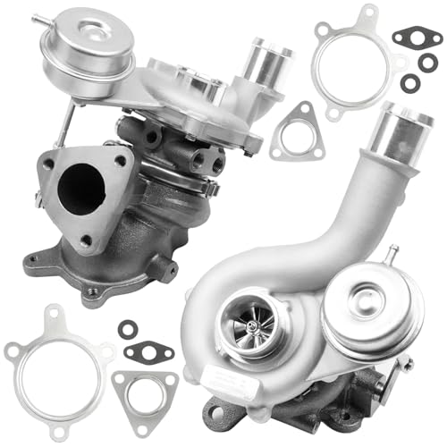 Left & Right Complete Turbo Turbocharger Kit Compatible with Ford Explorer Flex Lincoln MKS MKT 3.5L 2010-2019 Replace# AA5E9G438GD AA5E9G438G AA5E6K682BF AA5E6K682BI
