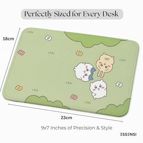Image of Mouse Pad for Laptop & Desktop | 9x7 Inch Anti-Fray Stitched Edges | Non-Slip Rubber Base | Desk Setup Accessory for Students, Gamers & Professionals (Kawaii Friends)