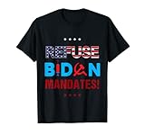 Rechaza la camiseta de mandatos de Biden para ralies y marchas. La ropa de Rechazar Biden Mandates Anti-vacunación Anti-Joe Biden es una camiseta para aquellos que creen en la libertad médica y que las personas deben tener una opción cuando se trata de salud. Camiseta anticomunismo
