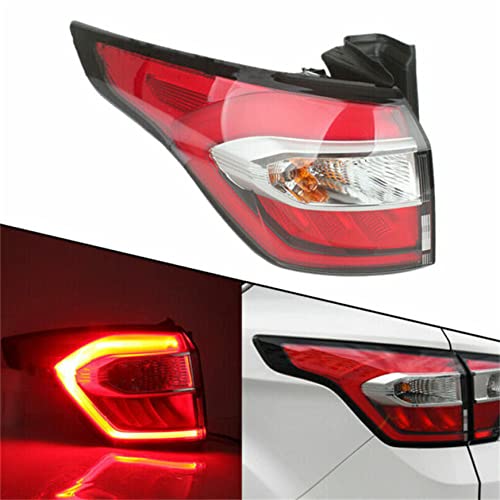 Silscvtt Rear Brake Indicator Tail Light Replacement For 2017 2018 2019 Ford Escape Kuga With Side Lights Red Lens Left Driver Side Outer Tail Lamp Gnt56215209 #TOP2