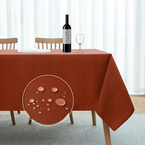 Softalker RUST-1 Fall Rectangle Tablecloth cover