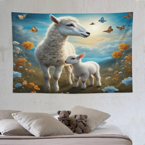 Tenture murale de tapisserie en tissu pour le mur de salon, décoration grand format 150x230cm