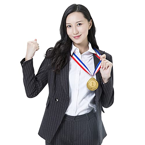 24 Pieces Gold Award Medals - Winner Medals Gold Prizes For Sports, Competitions, Party, Spelling Bees, Olympic Style, 2 Inches #TOP5