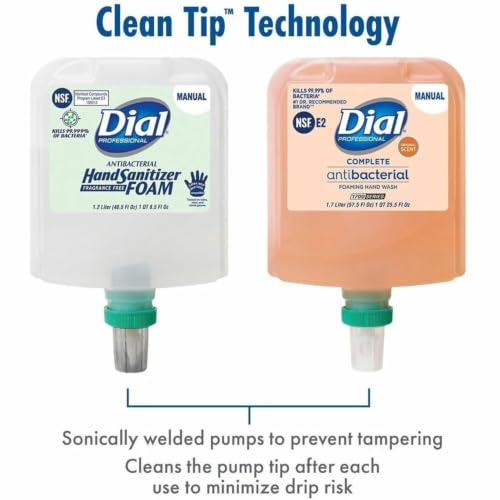 Image of Dial 1700 Henkel Manual Foam Hand Soap Dispenser, Black