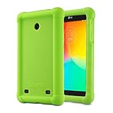 LG G Pad 7.0 Case - Poetic LG G Pad 7.0 Case [Turtle Skin Series] - [Corner/Bumper Protection] [Grip] [Sound-Amplification] Protective Silicone Case for LG G Pad 7.0 Green (3 Year Manufacturer Warranty From Poetic)