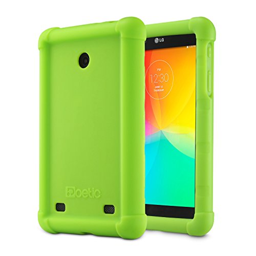 LG G Pad 7.0 Case - Poetic LG G Pad 7.0 Case [Turtle Skin Series] - [Corner/Bumper Protection] [Grip] [Sound-Amplification] Protective Silicone Case for LG G Pad 7.0 Green (3 Year Manufacturer Warranty From Poetic)
