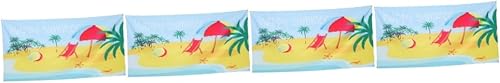 Miniatura 1 de 4pcs Beach Background Cloth sea Ocean Photography Backdrop Beach Backdrop mariposas decorativas para pared Summer Beach Party Backdrop Polyester