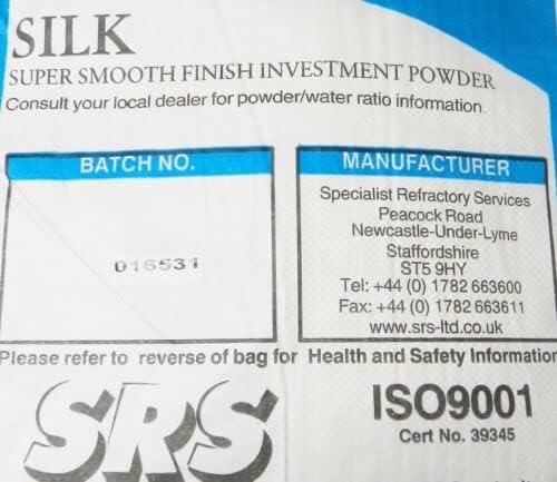 Miniatura 2 de Polvo de fundición de fabricación de joyas Polvo de inversión de cera perdida 5 libras Seda fabricada en Inglaterra