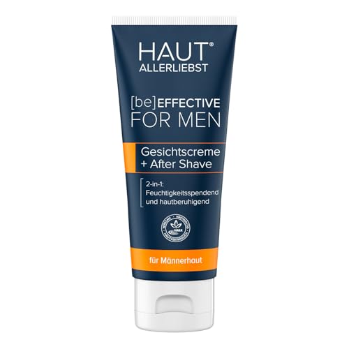 HAKA For Men 2-in-1 Gesichtscreme + After-Shave, 75 ml, Anti-Aging-Creme mit Hyaluronsäure, feuchtigkeitsspendend & beruhigend nach der Rasur, für Männer, beugt Spannungen & Irritationen vor