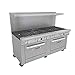 Southbend 4725AA-3TR 72" Ultimate Restaurant Gas Range w/ 3 Star-Saute Burners, 2 Pyromax Burners, 36" Right Thermostatic Griddle & (2) Convection Ovens