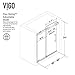 VIGO Elan 56 to 60 in. W x 74 in. H Frameless Sliding Shower Door in Matte Brushed Gold with 3/8 in. (10 mm) Clear Glass-VG6041MGCL6074