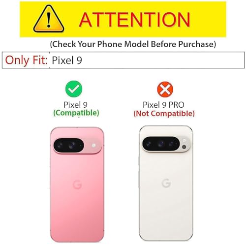 Image of Kapa Noble Slim Magnetic Leather Flip Case Cover for Google Pixel 9 | Card Holder Stand Flip Wallet Case (Black)