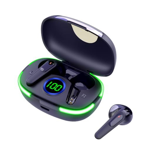 Image of Wireless Earbuds Bluetooth Headphones 50H Playback Touch Control Noise Cancellation LED Power Display Charging Case IPX7 Waterproof Earphones with Mic Headset Gym Work