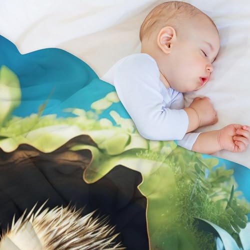 Couverture hérisson hypoallergénique contre le froid pour petit lit