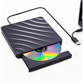 Lecteur CD DVD Externe pour PC, USB 3.0 Graveur DVD Externe Optiques Externes -/+ RW Drive, Lecture Rapide Lecteur dvd USB pour Windows, Mac OS, Linux, Ordinateur Portable, iMac, MacBook, Desktop