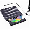 QDSYLQ External CD/DVD Drive for Laptop - CD Burner DVD Player for Laptop USB 3.0 +/-RW ROM, External Optical Drives for PC/Mac, Disc Reader for Windows 11/10/8/7/XP/Vista Linux MacOS