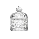 UPSTORE Tarro de cristal transparente de 200 ml con tapa, organización del hogar